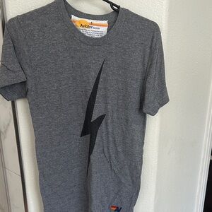 Aviator Nation Charcoal Lightning Bolt Tee